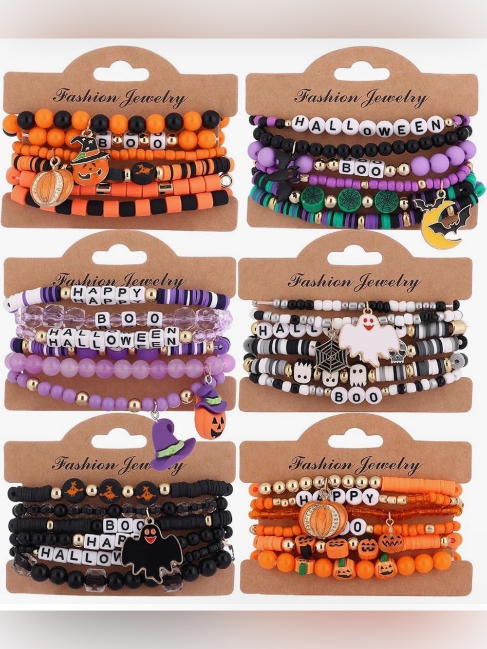 BUY NOW — Set of 6 Halloween Bracelets